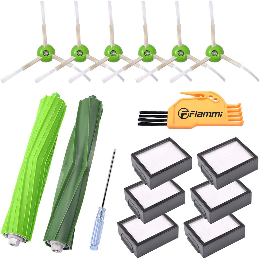 Replacement Accessories For Roomba I7 I7 +/i7 Plus E5 E7 E7, Robot  Accessories For Spare Parts With 3 Hepa 3 Filters 2 Side Rolls 2 Rolleaux